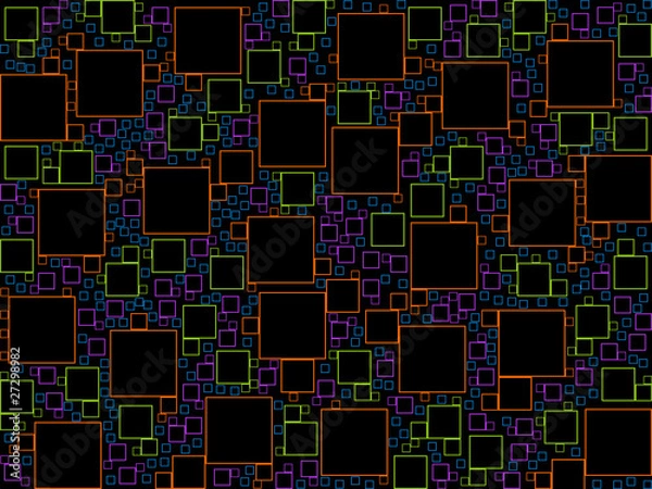 Obraz pattern quadrati colorati