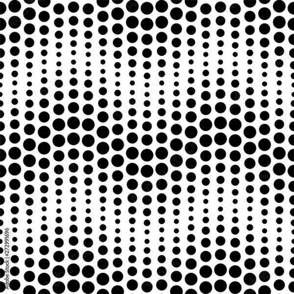 Fototapeta Abstract Halftone Background, vector illustration.  Seamless pattern with dots.