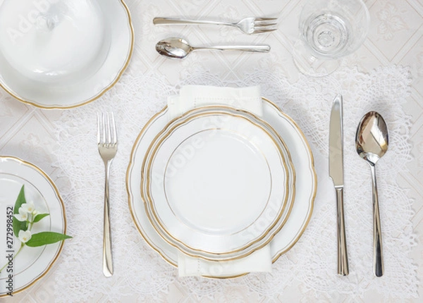 Obraz Festive table setting