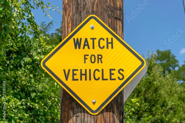 Obraz Watch for Vehicles Sign