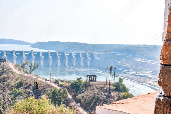 Obraz Temple on River corner