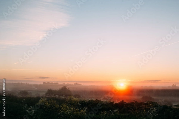 Obraz sunset in the mountains