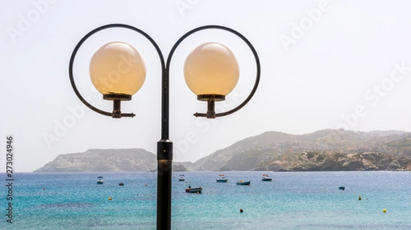 Obraz Streetlights by the beach