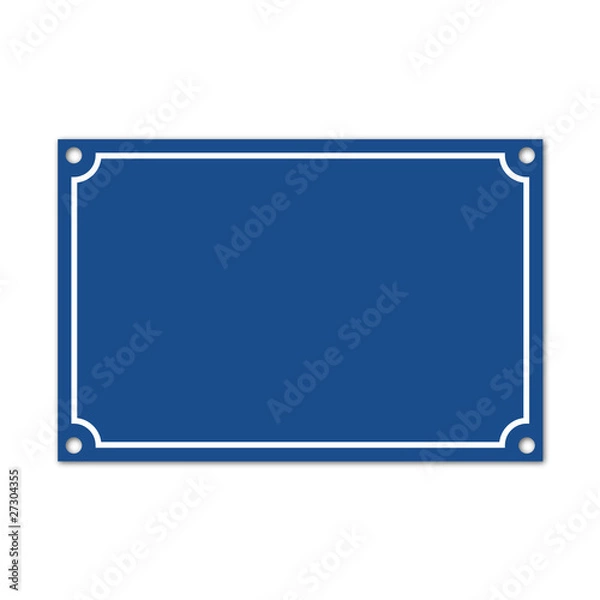 Fototapeta Plaque de rue vierge