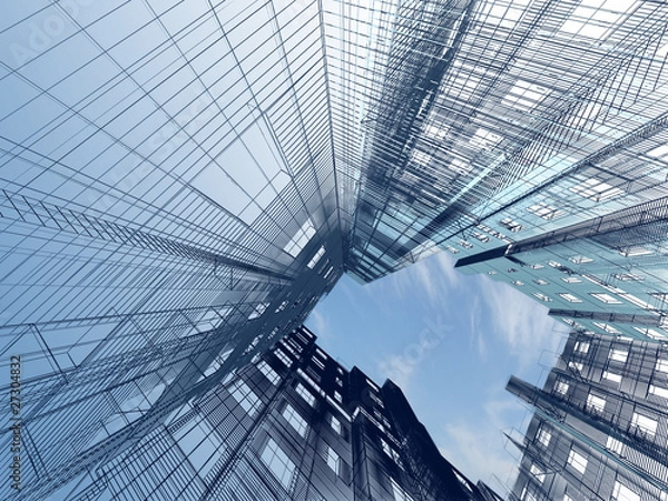 Fototapeta abstract modern architecture