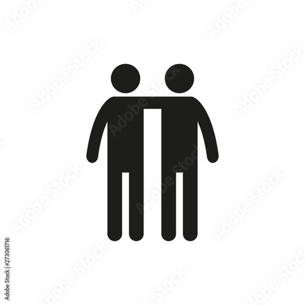Fototapeta Friends icon. Simple vector image