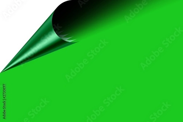 Obraz big corner green