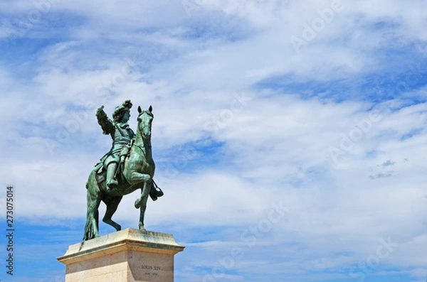 Obraz Statue de Louis XIV, Chateau de Versailles, Yvelines