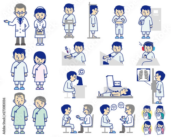 Fototapeta 健康診断　人物