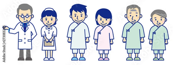 Fototapeta 健康診断　人物