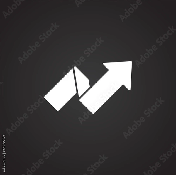 Fototapeta Business related icon on background for graphic and web design. Simple illustration. Internet concept symbol for website button or mobile app.