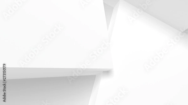 Obraz Abstract background with white cubes