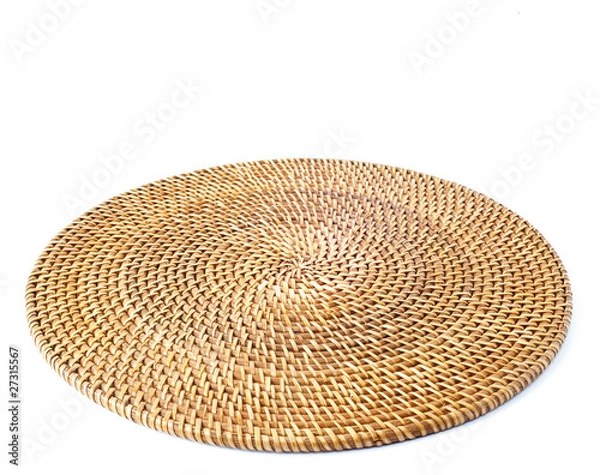 Fototapeta rattan round placemat