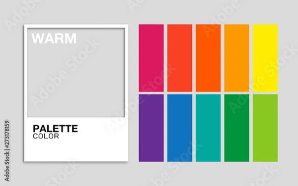 Obraz Palette color Warm vector