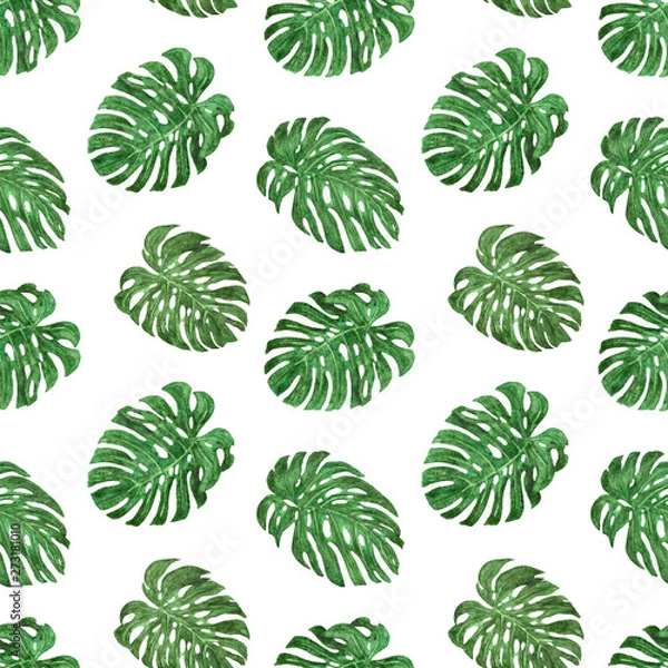 Obraz Tropical Leaves Seamless Repeat Pattern