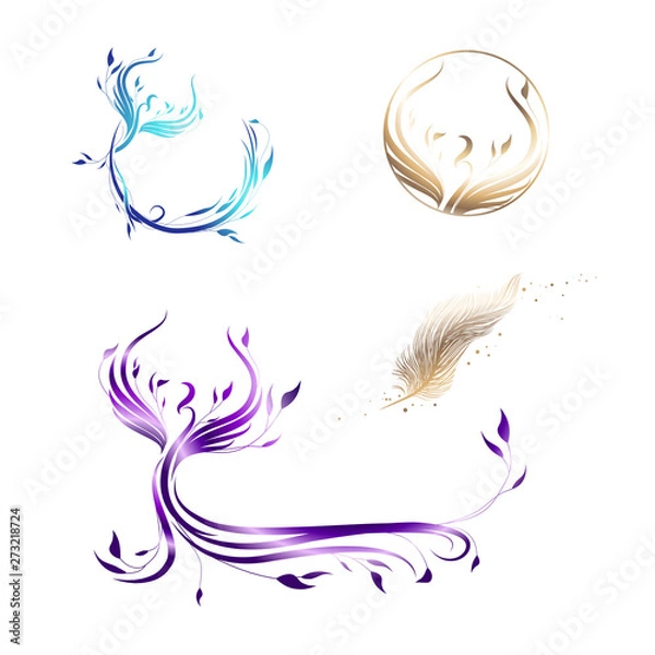 Fototapeta Phoenix and feather