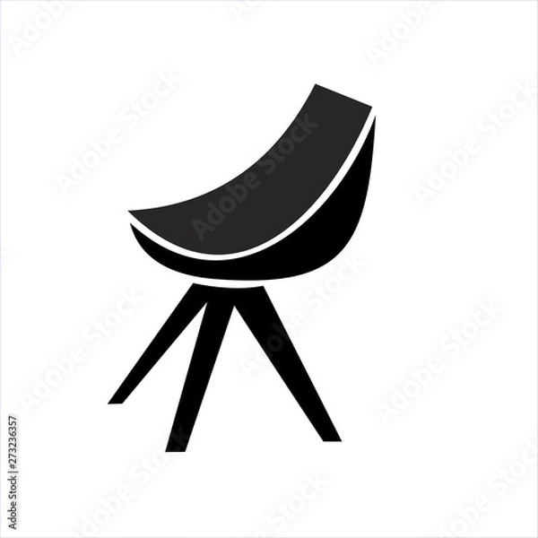 Obraz Modern Chair icon. Office furniture. Vector Illustration. Eps10