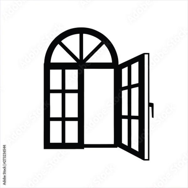 Obraz Open Window icon. Vector illustration