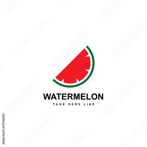 Obraz watermelon logo template