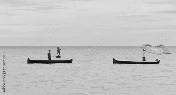 Obraz Fishermen at work