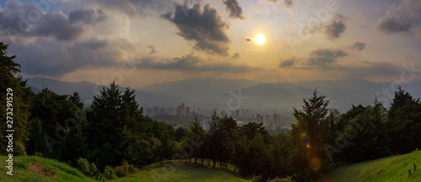 Obraz Medellin at sunset