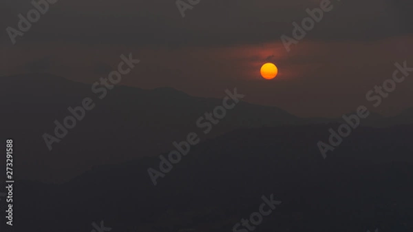 Obraz Sun over mountains