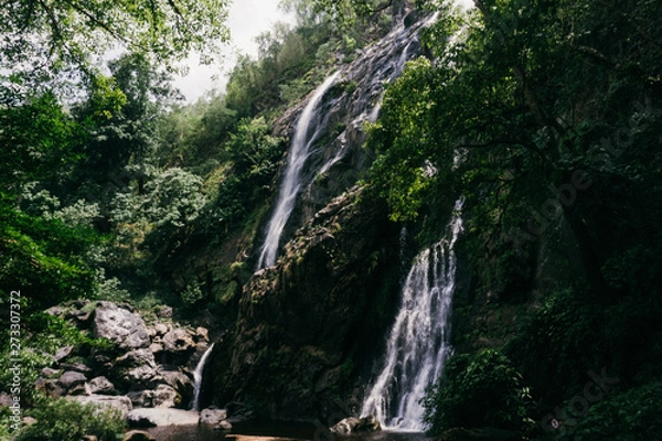 Fototapeta Khlong Lan Waterfall in Kamphaeng Phet Thailand