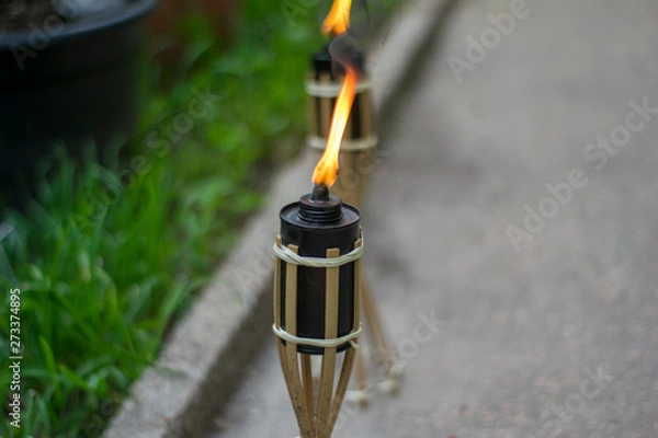 Obraz burning red candle