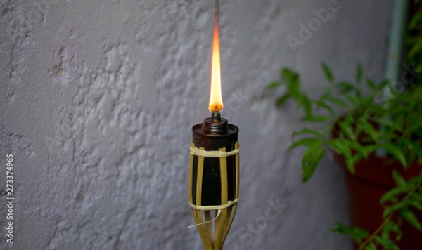 Obraz burning red candle