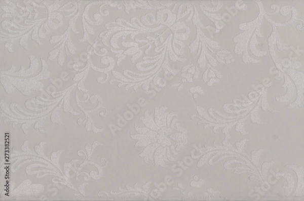 Fototapeta Abstract background grey. White Cloth Texture