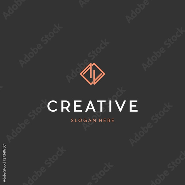 Fototapeta simple z letter elegant logo. z logo vector, Z letter logo design, Z logo design with lines concept