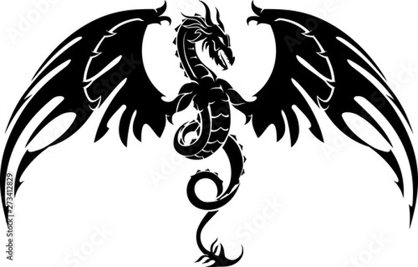 Fototapeta Dragon Crest Wings