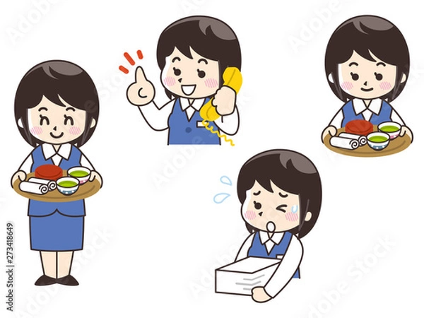 Fototapeta オフィスレディのお仕事