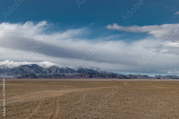 Obraz landscape with blue sky and clouds