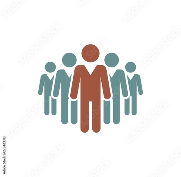 Fototapeta Business people related icon on background for graphic and web design. Simple illustration. Internet concept symbol for website button or mobile app.