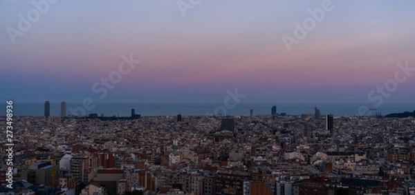 Obraz Barcelon Sunset