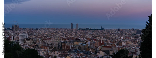 Obraz Sunset in Barcelona