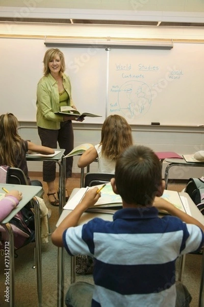 Fototapeta Teaching In A Classroom