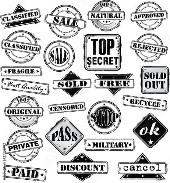 Fototapeta Sign Stamp