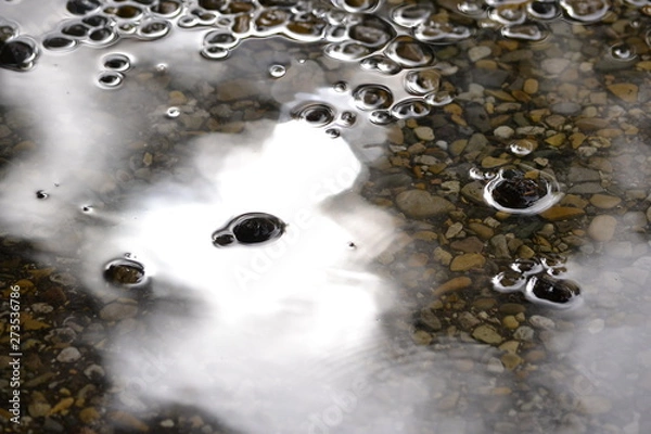 Fototapeta An abstract effect in real water