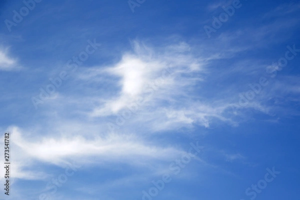 Obraz blue sky with white clouds background