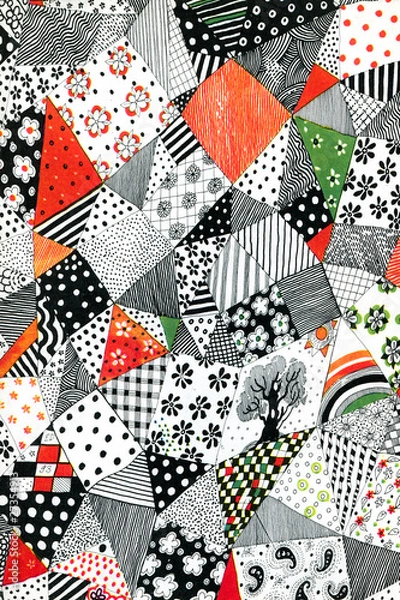 Fototapeta абстрактный фон из геометрических фигур