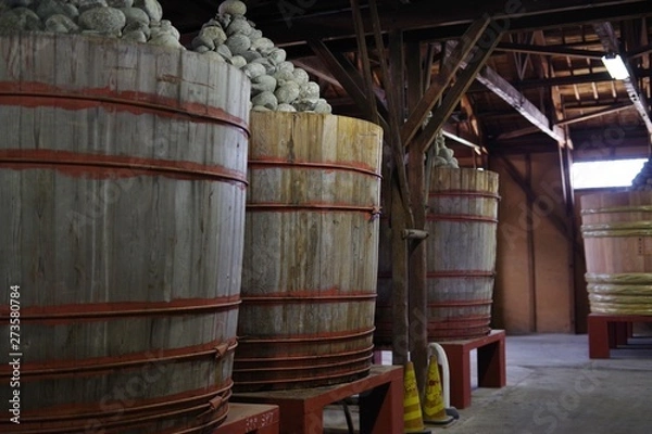 Obraz 日本の古い味噌蔵