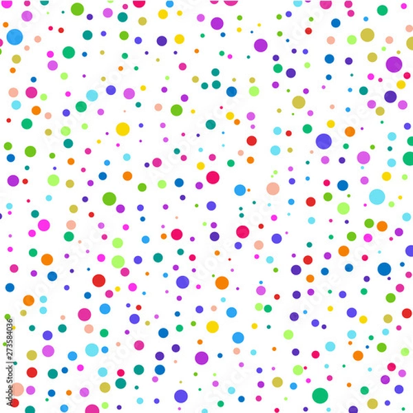 Fototapeta Multicolored circles on a white background.       