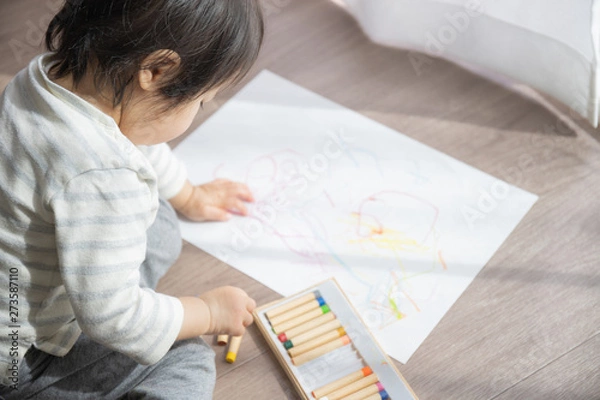 Fototapeta 子供　お絵描き