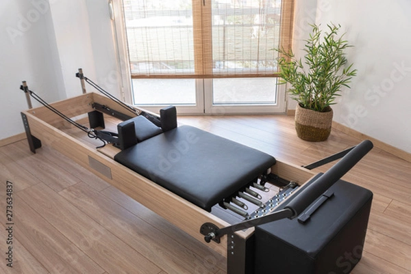 Obraz Pilates studio room with reformer beds