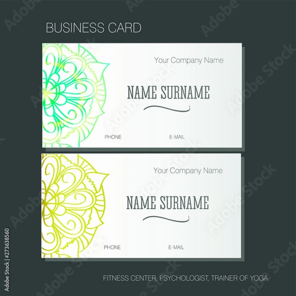 Fototapeta set of business cards