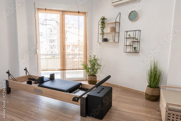Obraz Pilates studio room with reformer beds