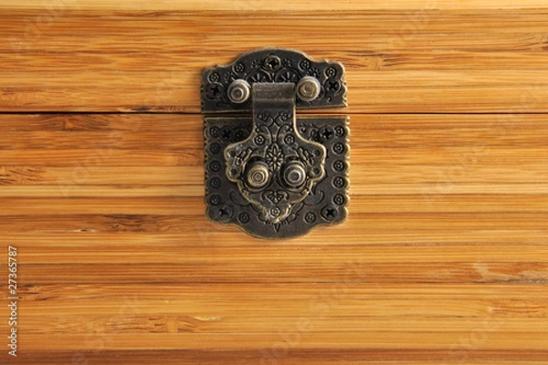 Fototapeta Деревянная поверхность, замок