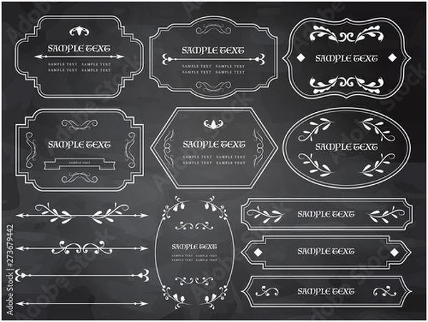 Fototapeta 飾り枠 フレーム